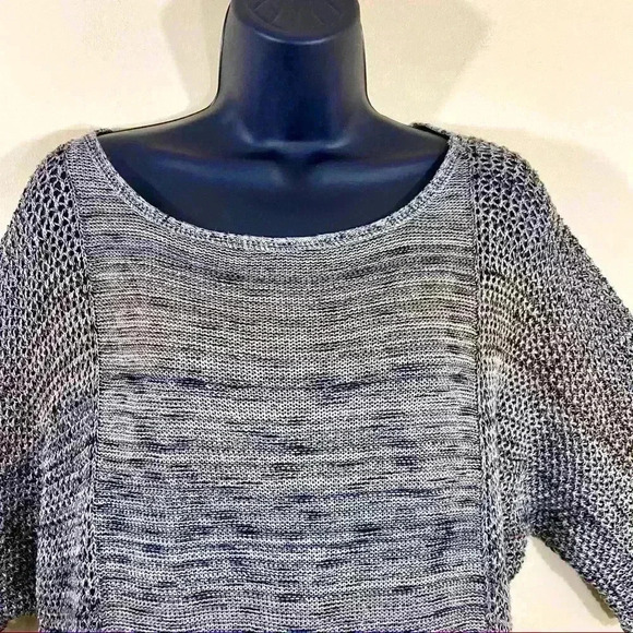 212 New York Gray Half Sleeve Pullover Sweater - Picture 3 of 12